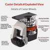 Adjustable Height Heavy Duty Leveling Machine Caster Universal Anti-Slip Wheel Machinery Caster For Vending ,Workbench Machine