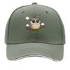 Cute Leopard Bow Owl Sitting On Branch Sandwich Baseball Cap Unisex Women Sun Cap Outdoor Workouts Hat