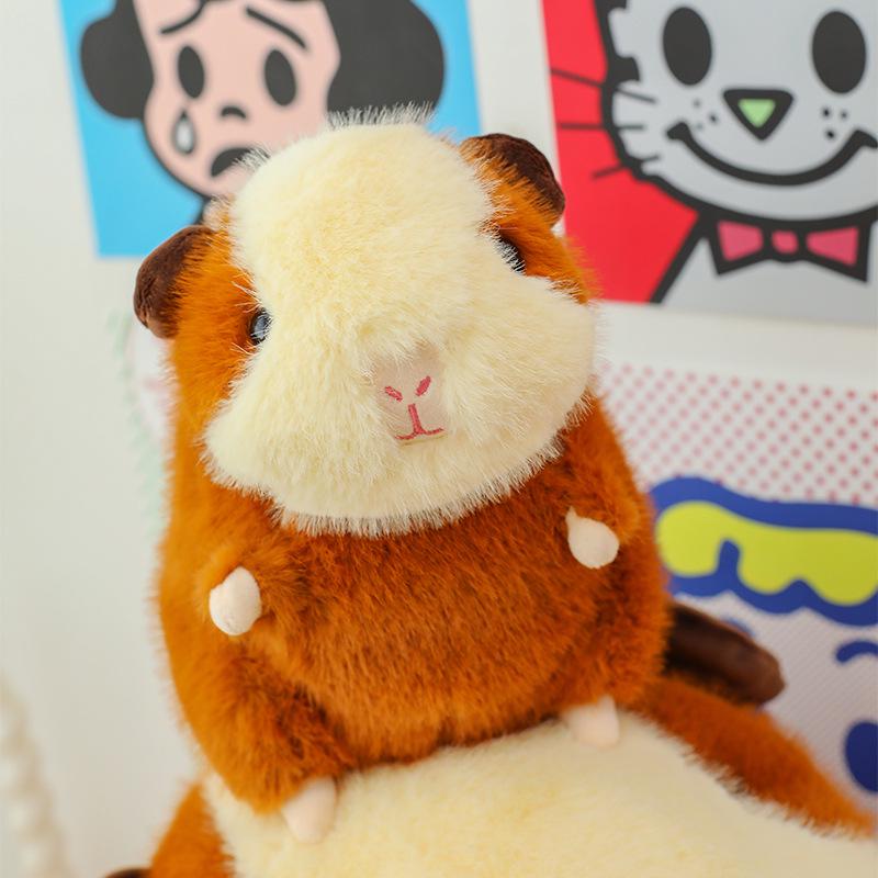 Cute Guinea Pig Plush Toy Figurine for Sleep Decoration and Holiday Gift