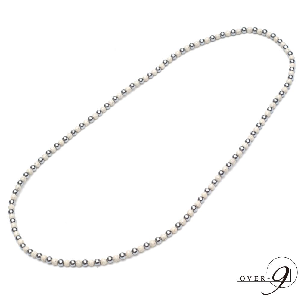 Terahertz Ore Rubber Necklace Hokutolite Authentic Made in Taiwan 4mm 60cm Health Accessories A stretchable rubber necklace that can be worn over the