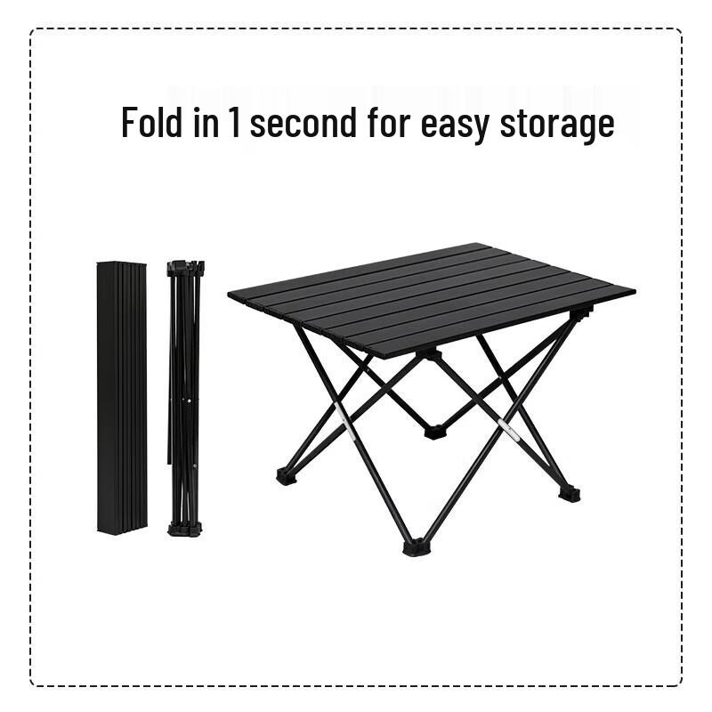 Outdoor Camping Aluminum Alloy Folding Roll-up Table