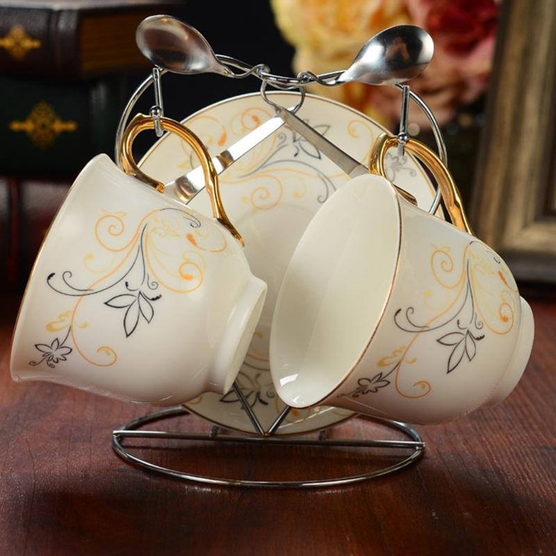Coffee Cup Stand With Sturdy Iron Frame Perfect For Small Kitchens And Dining Area Heart Shaped Plate Storage Rack