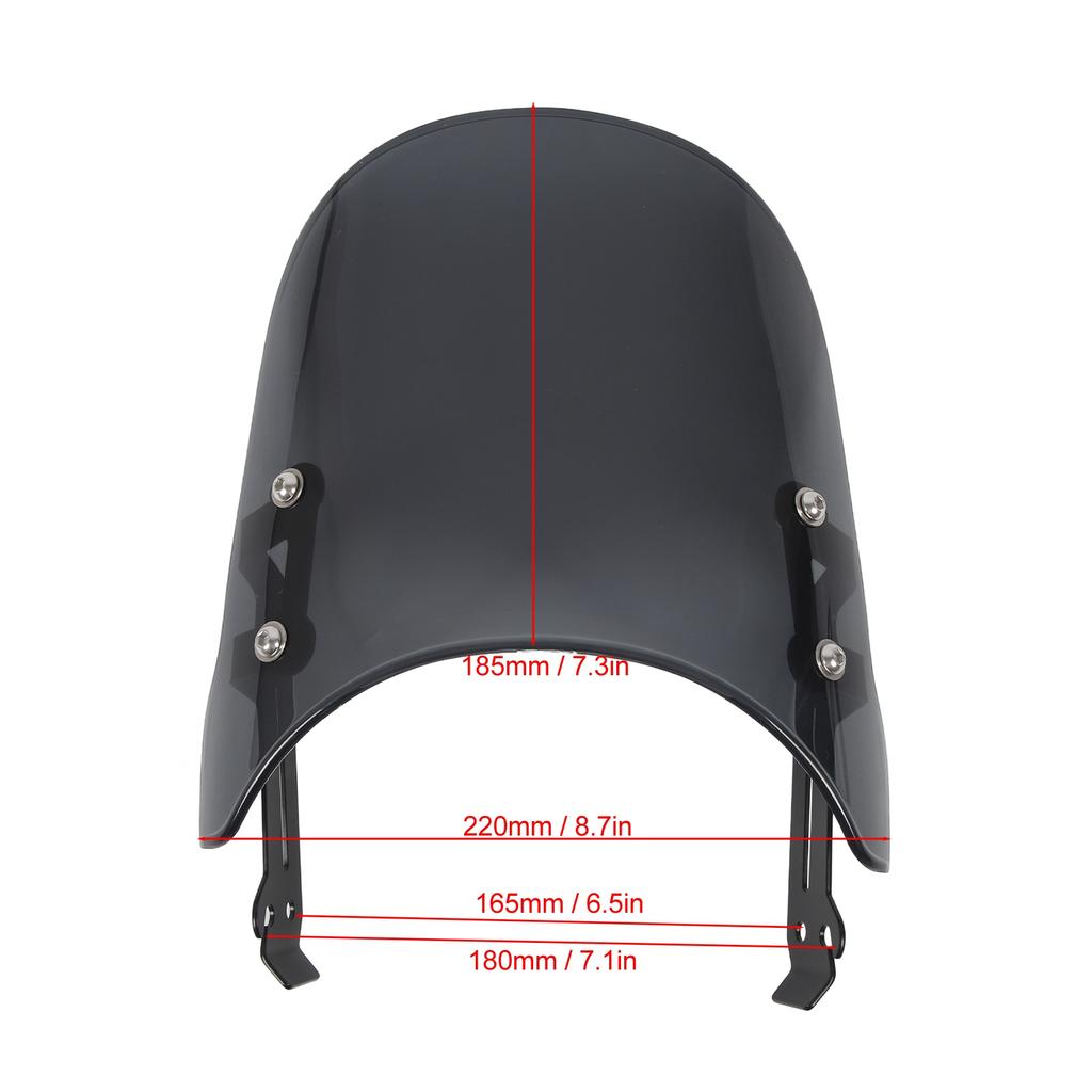 Motorcycle Windshield Reduce Wind Resistance Increase Driving Stability Replacement for Ducati Scrambler 800 400 Smoky Gray