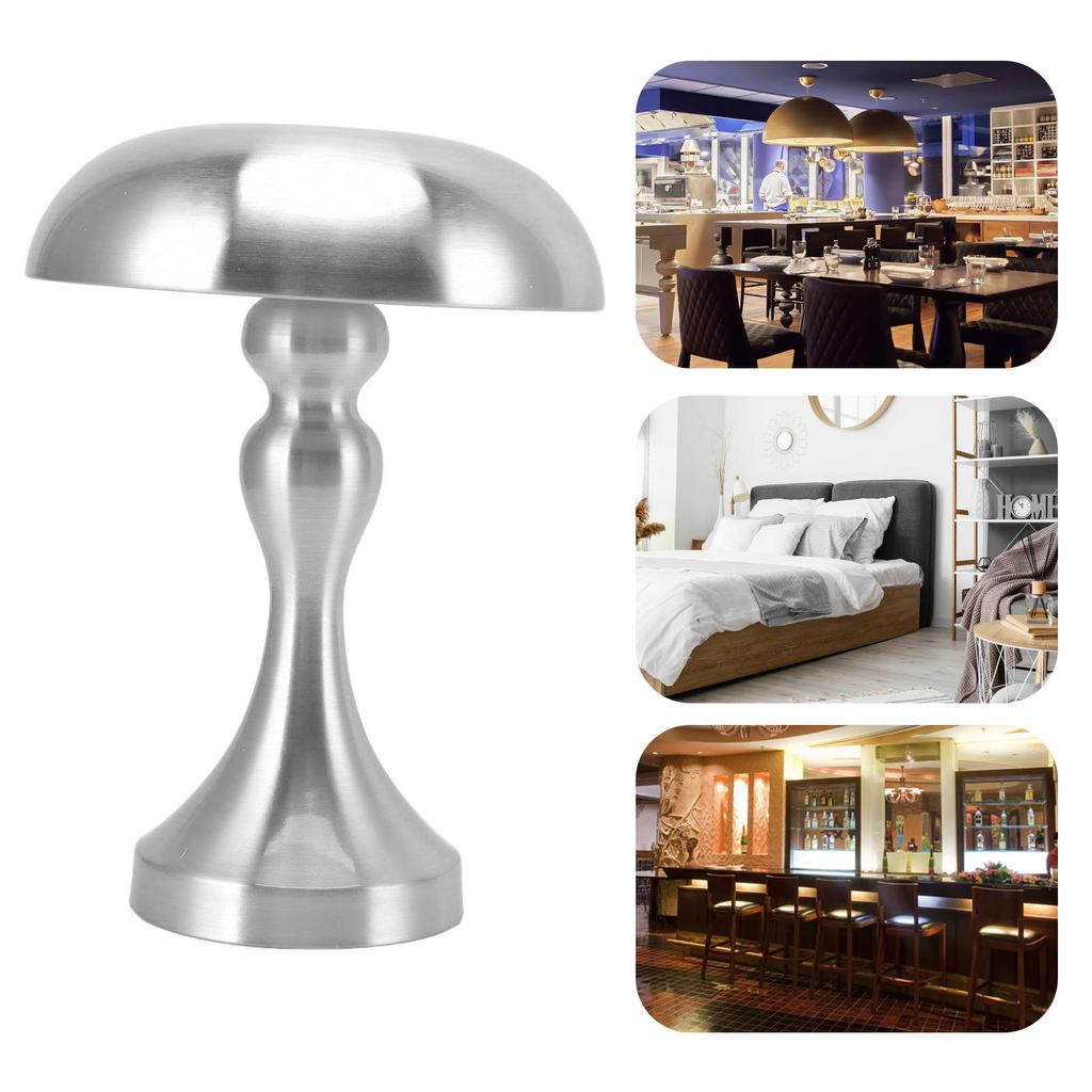 Table Lamp Rechargeable Mushroom Shape 3 Speed Color Temperature Touch Stepless Dimming Night Light for Home