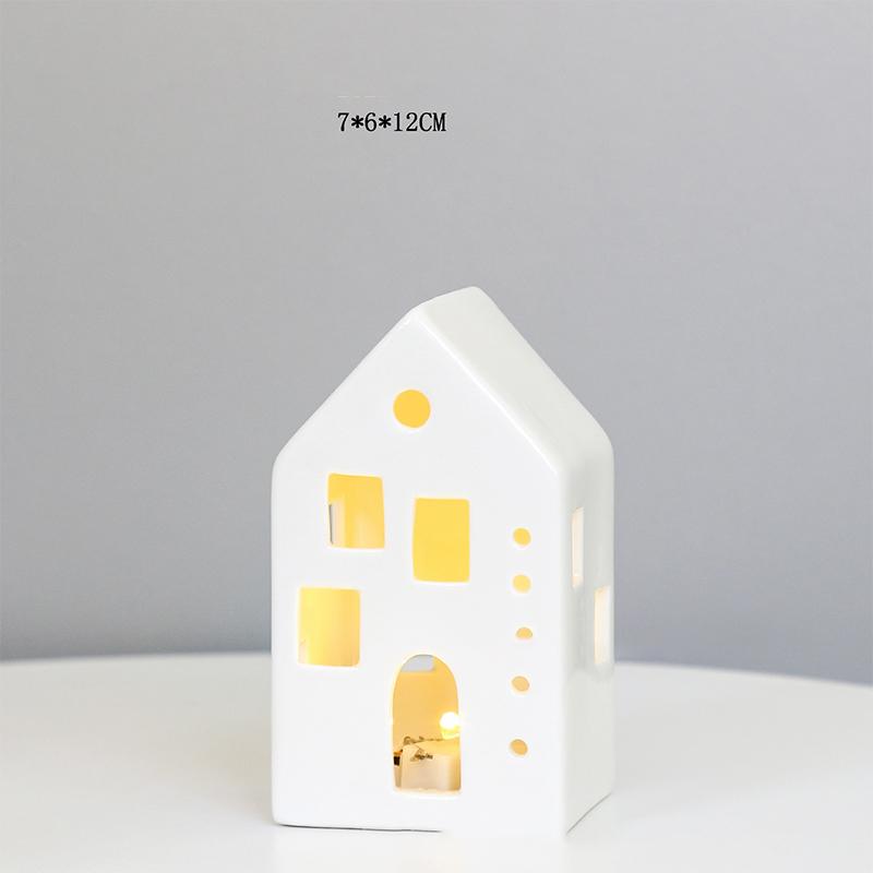 Keramikos namas žvakidė Keraminė arbatinės žvakidė Žvakių degiklis namų miegamojo dekoravimui Įkurtuvių dovana