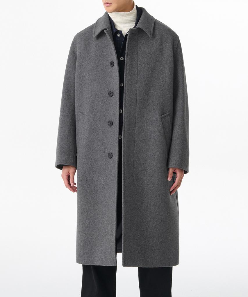 Musinsa Standard Daily Balmacaan Coat [Medium Grey]