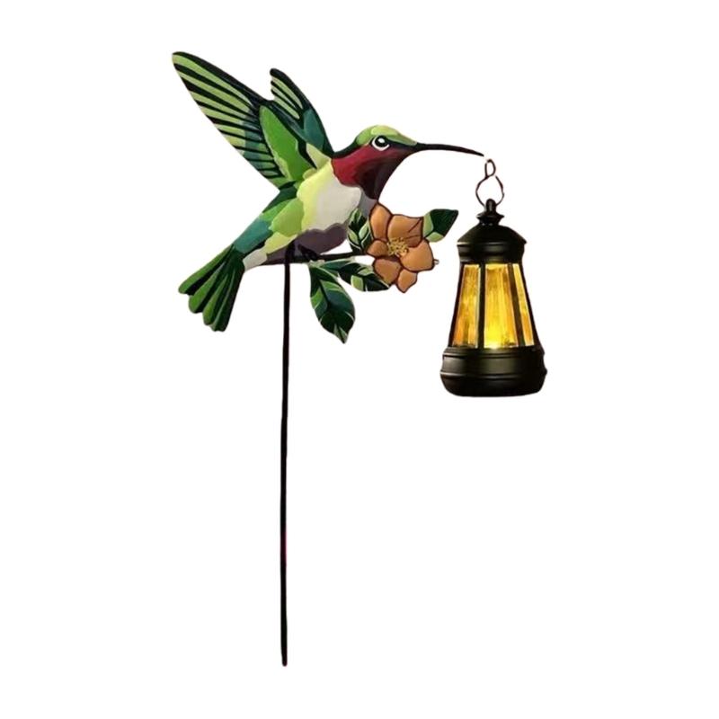 Outdoor Solar Light for Garden Decors Hummingbirds Lanterns Solar Decorative Garden Stakes for Lawn Patios Yard Decors