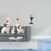 Elephant Family Sculptures And Creative Waiter Frog Statue Animal Figurines for Living Room Bedroom