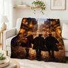 Hogwarts Magical Essentials Theme Blanket Fluffy Plush Throw Blanket For Living Room Gaming Room Home Party Decor Christmas Gift