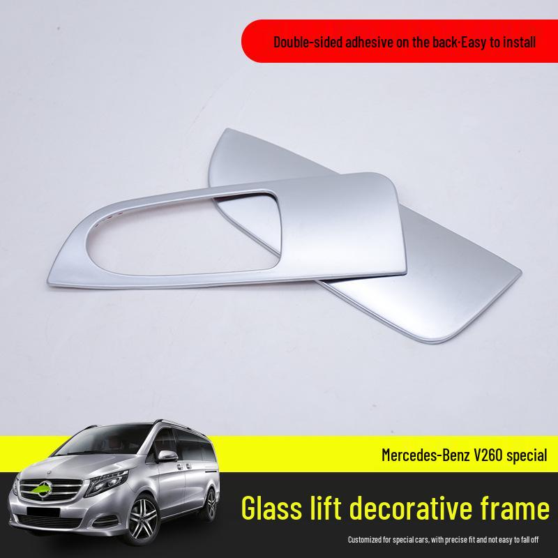 V-Class V260 Power Window Decorative Panel Frame - Stainless Steel Interior Trim