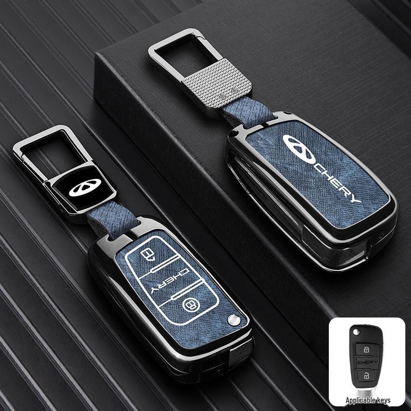Zinc Alloy Key Shell Covers for Chery, Tiggo 8, 7 Plus - Full Coverage, 5x Anti-Drop Protection