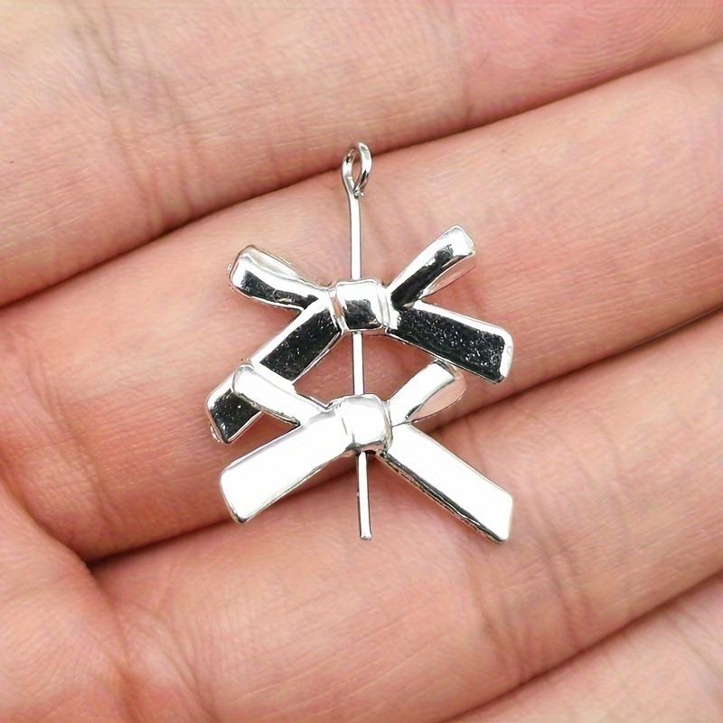 Butterfly Knot Small Hole Bead DIY Necklace Bracelet Pendant Alloy Jewelry Accessories