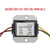 Waterproof Buck Step Down Converter 20-72V to DC12V 3A Car Power Module