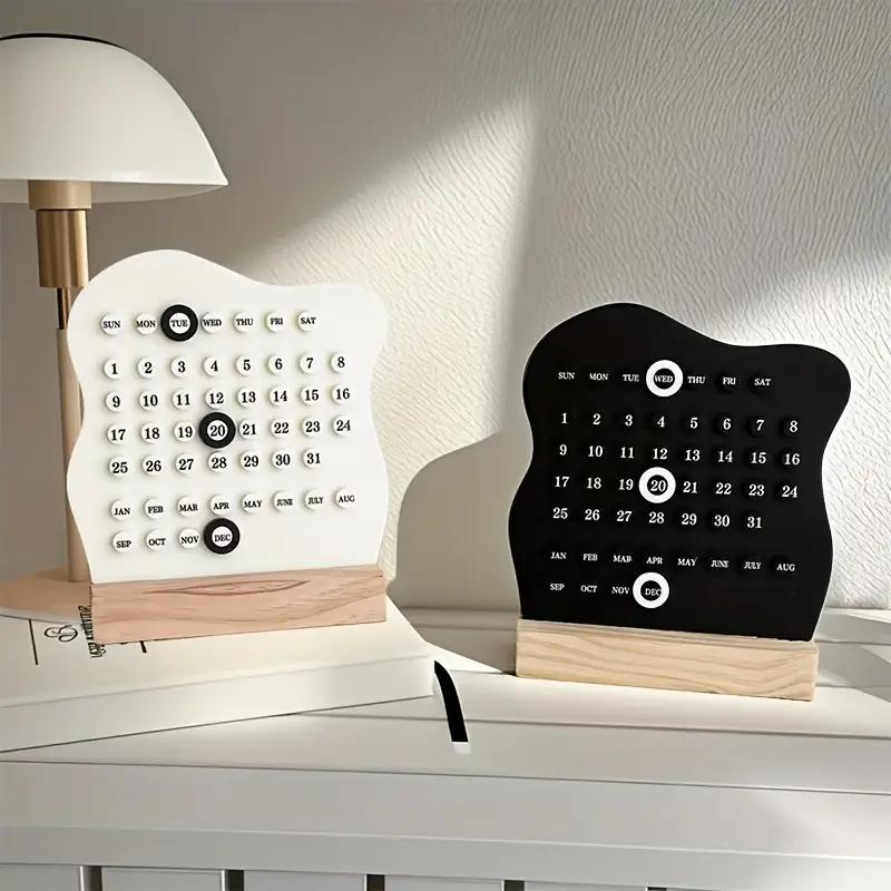 Ny Internetkändis Ringkalender Evighetskalender Handgjord DIY Ringkalender Kreativ Personlighet Kontor Skrivbordsdekorationer