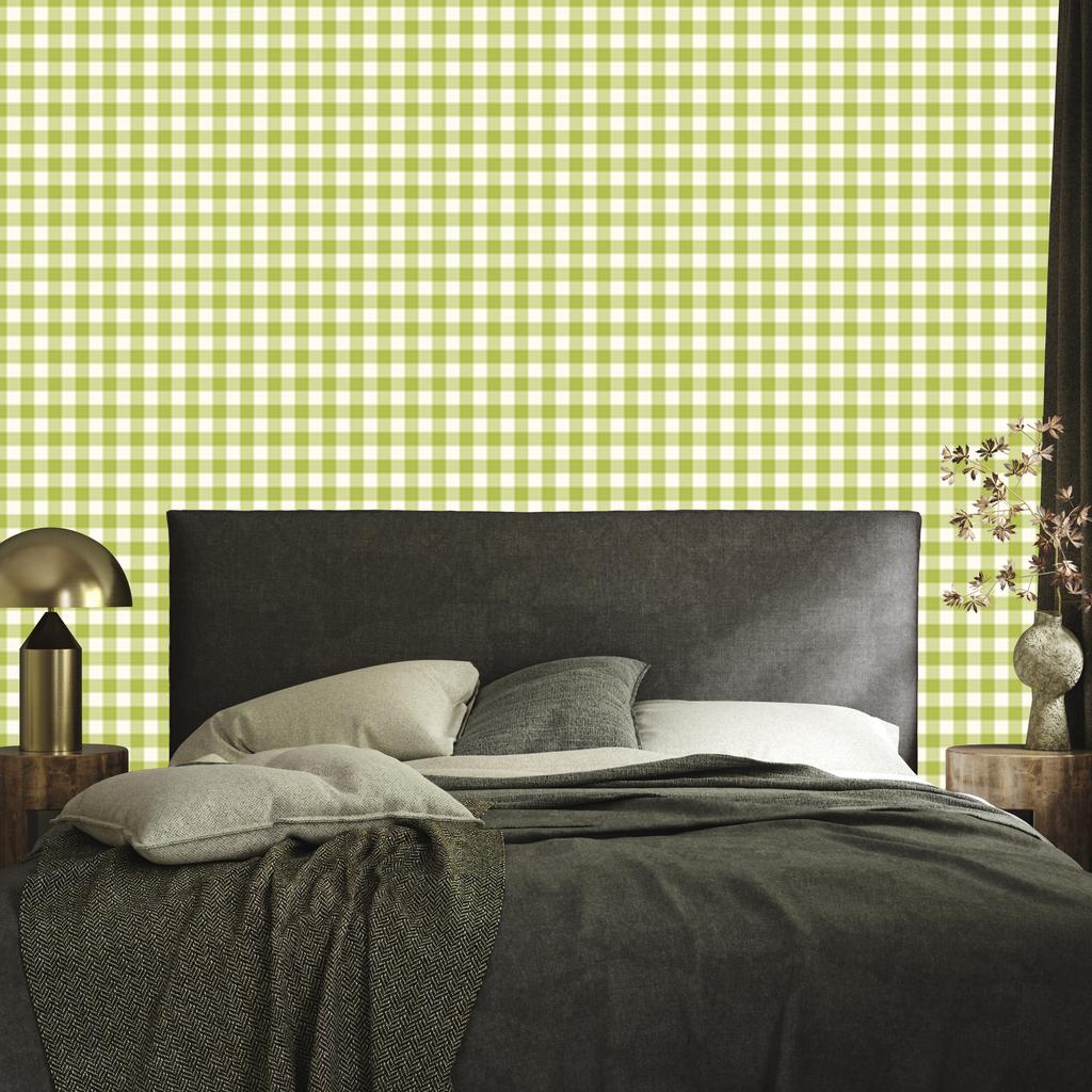 Wallpaper Fabric Pattern Yellow and Cream for Living Room and Bedroom 50x1000