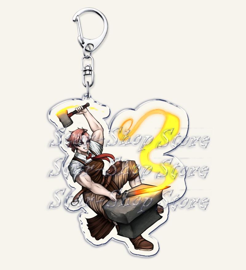 Heiße Spiel-Schlüsselanhänger für Damen-Accessoires Tasche Damon Maitsu Eva Tsunaka Wolfgang Akire Kai Monteago Schlüsselanhänger Schmuck Fans Geschenke