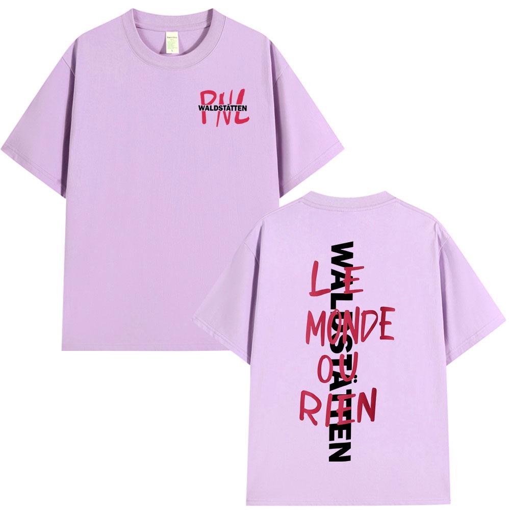 Rapper PNL Que La Famille Le Monde Chico Album T-shirt Men Women Hip Hop Fashion Short Sleeve T-shirts Cotton Casual T Shirt Top