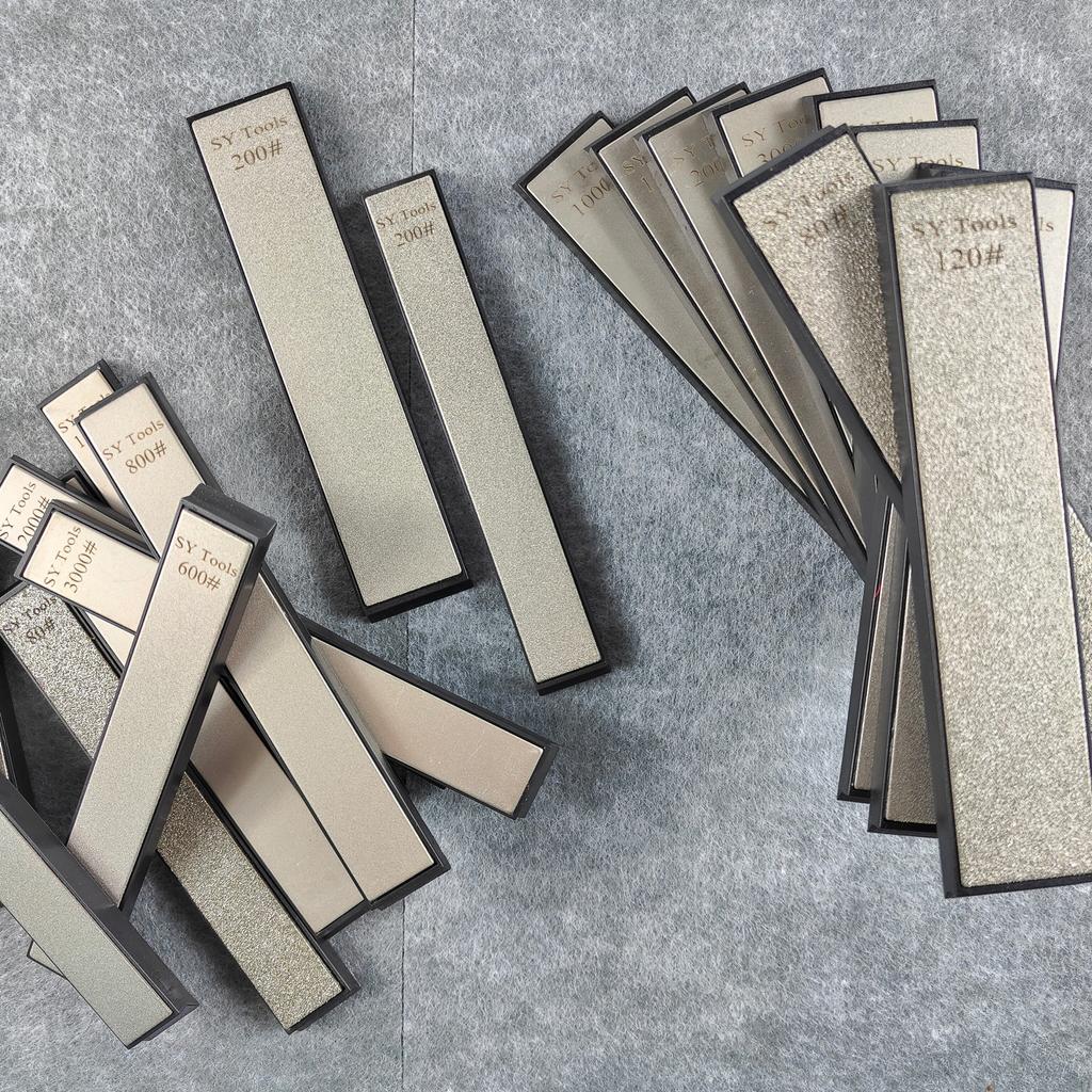 Widened Diamond Sharpening Stone Compatible with Fixed-angle Sharpener for Kitchen Knives and Outdoor Tools, Portable Sharpening