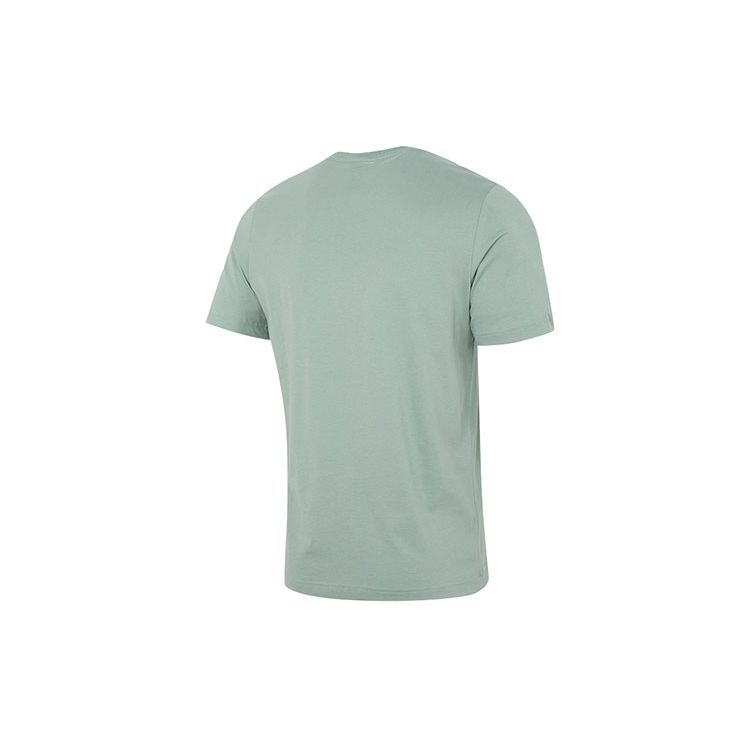 Adidas Logo Print Fitness Sports Casual Short Sleeve T-Shirt Men Tops Green IJ7016