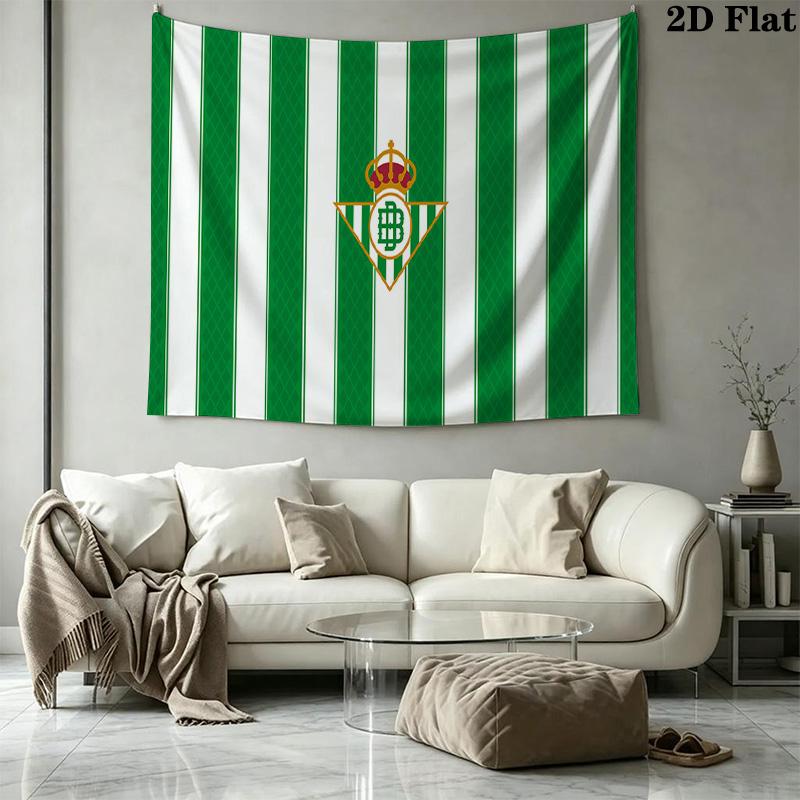 Real Betis Wall Tapestry Aesthetic Wall Hanging Printed Fabric Blanket Decorative Tapestries for Bedroom Living Room Home Decor