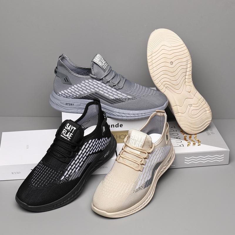 Summer breathable fly-woven sports mesh shoes comfortable soft-soled casual shoes