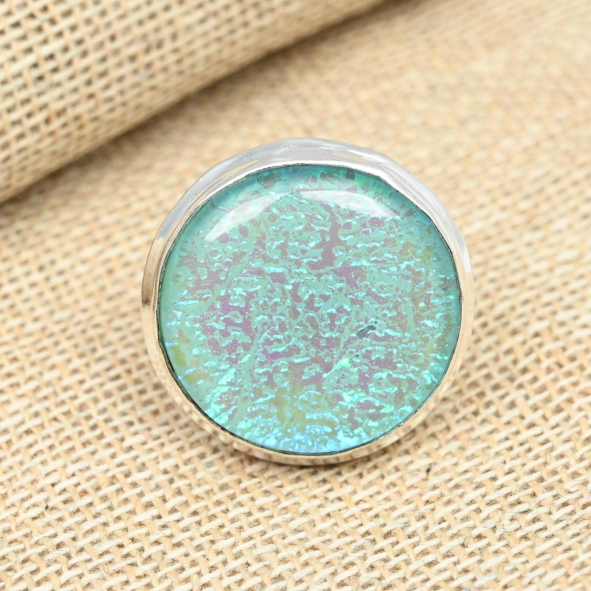 

Синий австралийский тройной опал с драгоценным камнем из стерлингового серебра 925 пробы, свадебное подарочное кольцо ручной работы 12 синий