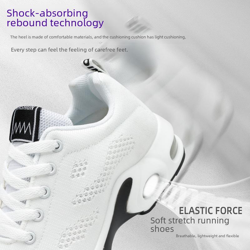 Women's 2025 Korean Style Casual Air Cushion Running Shoes - Breathable, Soft Sole Sneakers