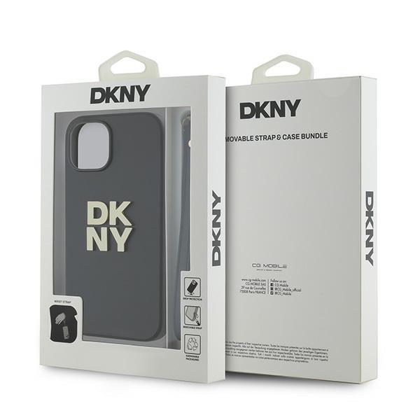 Dkny Dkhcp14Spbswsk Iphone 14 / 15 / 136.1 Czarny/Black Hardcase Wrist Strap Stock Logo