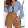 Women's Striped Button Down Shirt Long Sleeve Turn Down Collar Casual Blouse