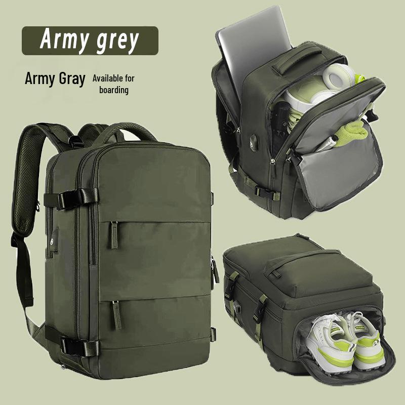 Unisex Travel Backpack: Large Capacity, Wet/Dry Separation, Laptop Compartment