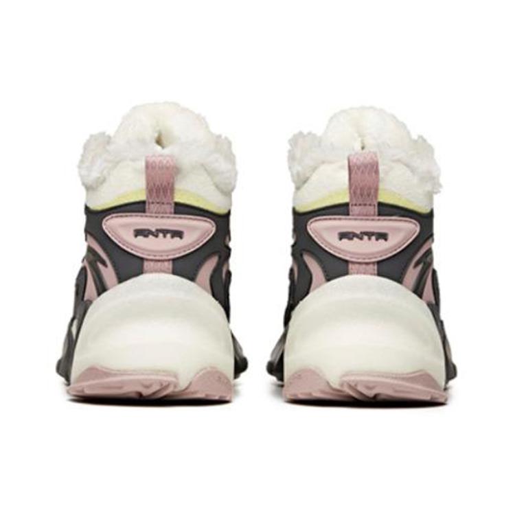 Anta Life Collection Fleece lined Cushioning Slip Resistant Abrasion Resistant Thermal Mid top Casual Shoes Women's 922048910-2