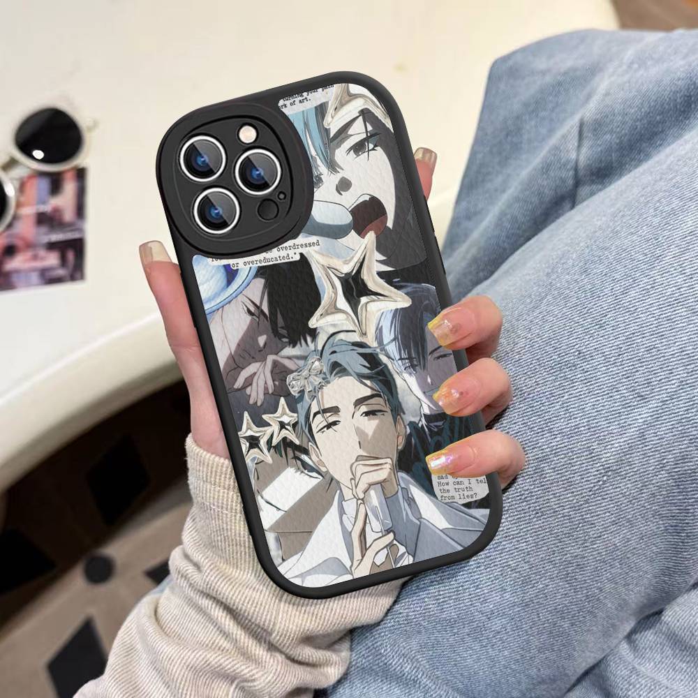 Cartoon Alien Stage Ivan Till Leather Phone Case For IPhone 16 15 14 17 Pro Max 11 12 Mini Plus Soft Shell