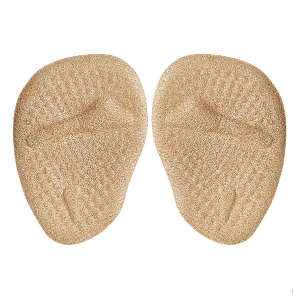 2 Pieces Metatarsal Pads, Comfortable Breathable Suit for All Shoes Forefoot Pads Unisex