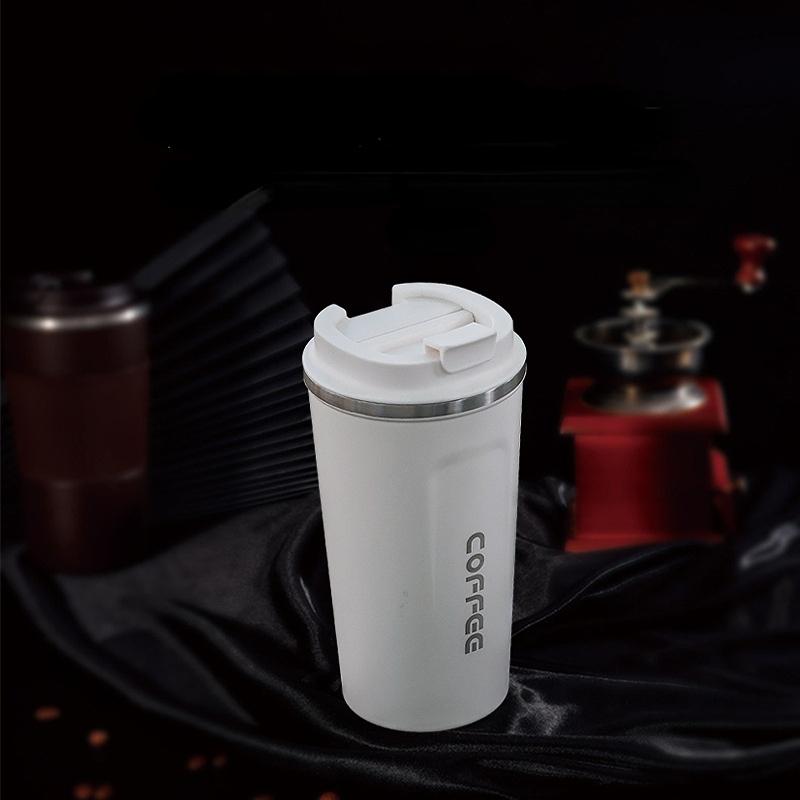 Coffee Cup Thermos Cup 380ml/510ml Vacuum Flasks Portable Stainless Steel Thermos Cup Water Bottle Travel Tea Mug Office Thermos Cup
