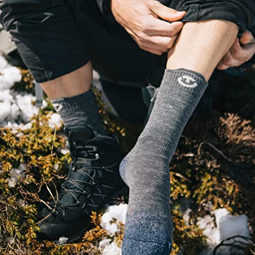 [Thermic] Trekking Temperate Socks, Gray/Navy, Sizes 39/41 (24.5-26.0cm)
