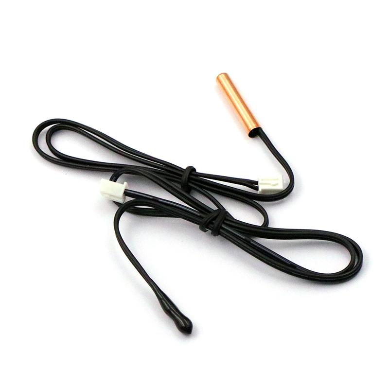 2PCS Air Conditioning Temperature Sensor 5K 10K 15K 20K 25K 50K 100K Conditioner Tube Sensor Rubber Head Copper Head