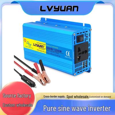 Tuyang Pure Sine Wave Inverter 12V/24V To 220V AC 500W/1200W with Dual USB Ports