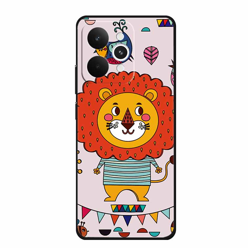 For Realme 15 15 Pro 5G Black Case 3D TPU Silicone Soft Back Cover For Realme C15 6.5" Funda Emboss Relief Flowers Bag Casing