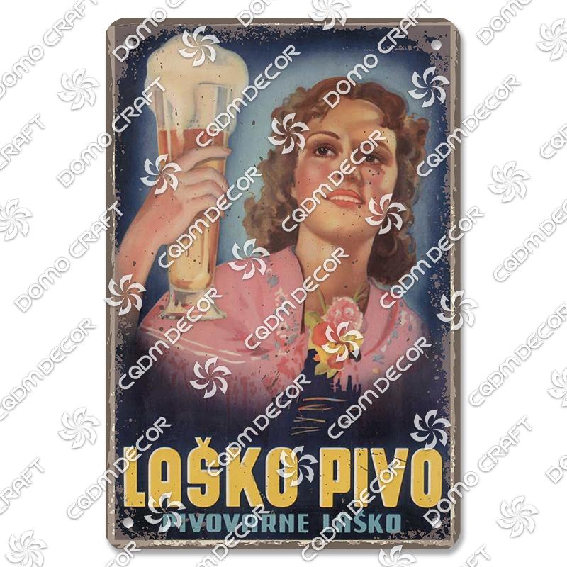 Vintage Beer Plaques Metal Tin Signs Beer Glass Drinkers Metal Plate Wall Decor Beer Party Bar Pub Living Room Home