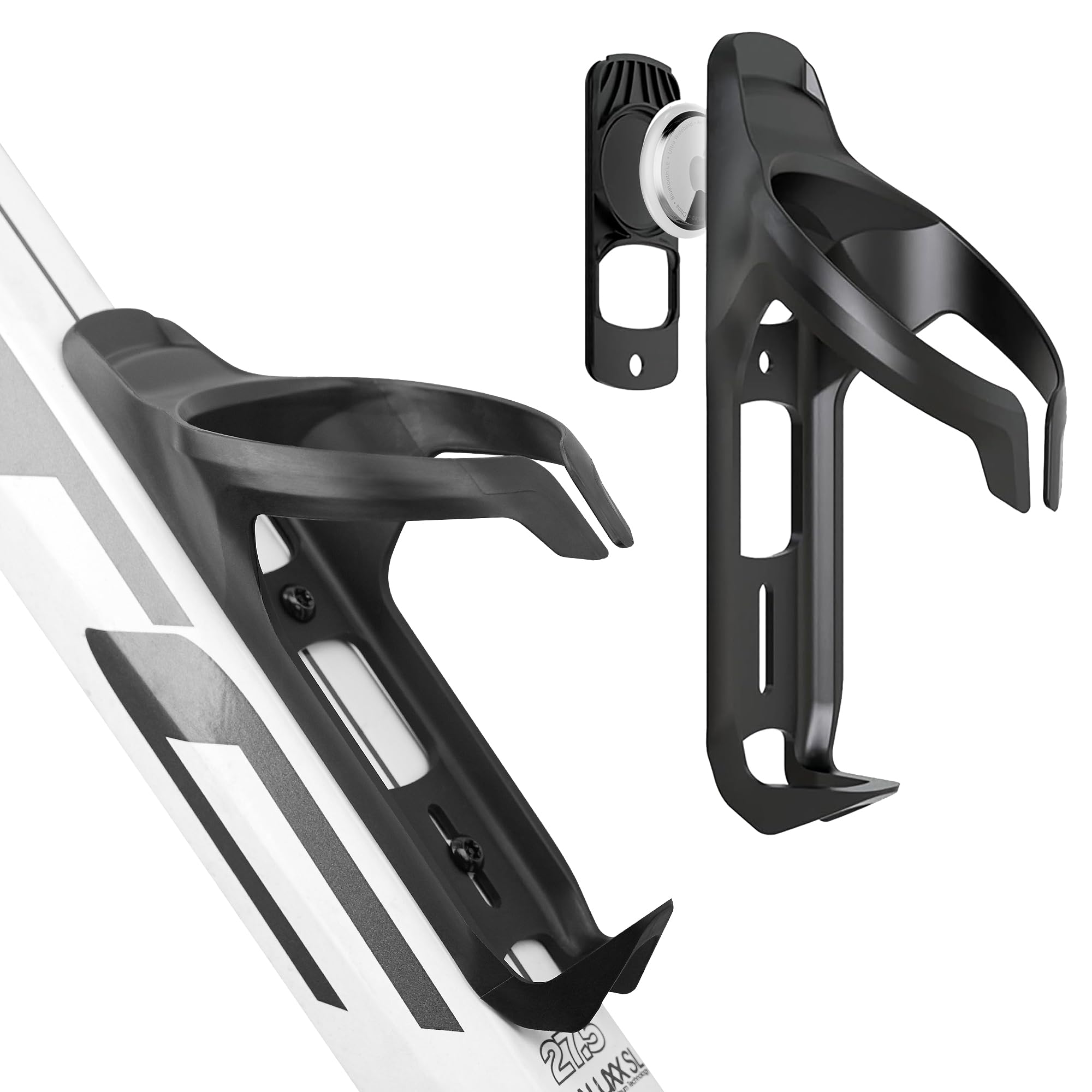 

Airtag Скрытый Велосипедный Флягодержатель Горный Велосипед Шоссейный Велосипед GPS Трекер для Всех Водонепроницаемый Держатель Airtag и Флягодержатель Скрытый Прочный Пластиковый Подстаканник чёрный