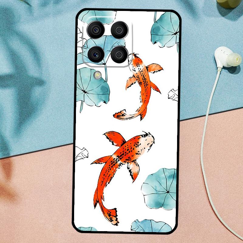 Koi Carp Fish Yin Yang For Samsung Galaxy M14 M34 M54 M20 M06 M16 M12 M13 M15 M35 M55 M33 M53 M21 M31 M32 M52 Case