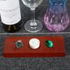 Candle Tarot Holder Stand Wooden Triple Moon Phases Symbol Tarot Card Display Stands Moon Tray Crystal Holder Home Decoration