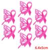 10PCS Wholesale Pink Bow Crown Lips Embroidery Patches For Clothing DIY Thermoadhesive Patches On Clothes Iron On Patch Backpack