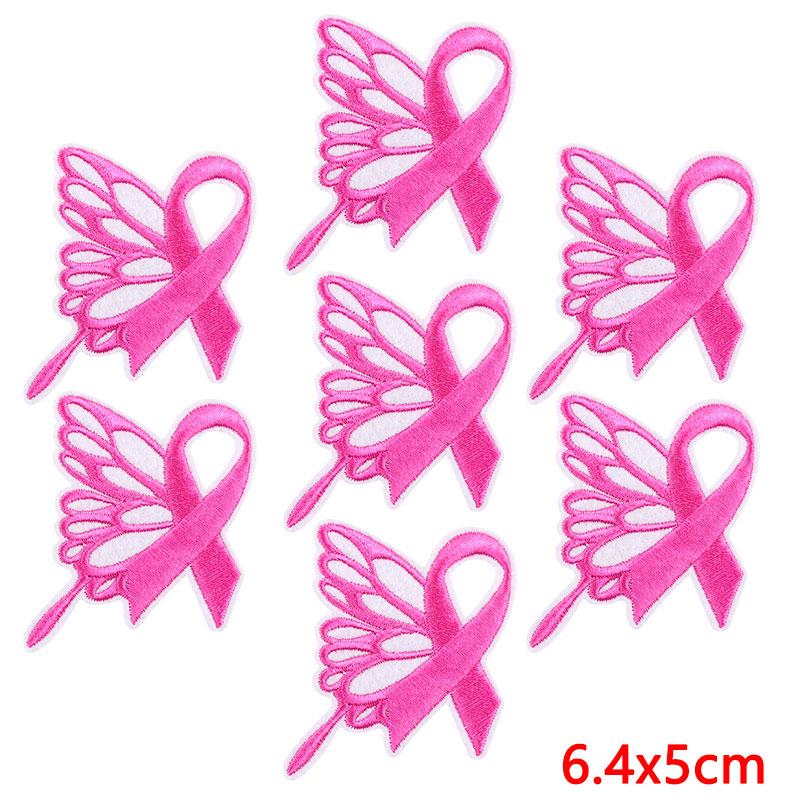 10PCS Wholesale Pink Bow Crown Lips Embroidery Patches For Clothing DIY Thermoadhesive Patches On Clothes Iron On Patch Backpack