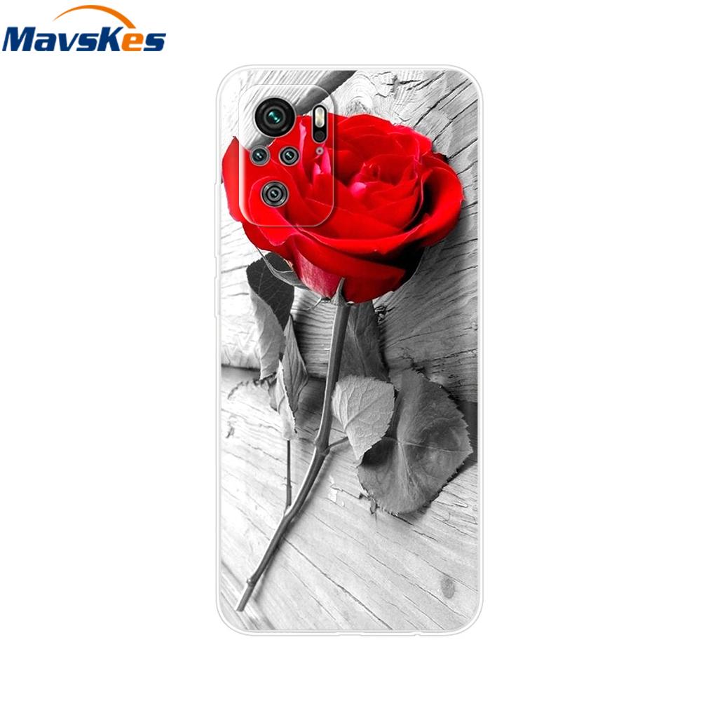 For Redmi Note 10 Case Note 10s Cover Phone Cases For Xiaomi Redmi Note 10 Pro note10 10 s Tpu Silicone Back Bumper Fundas Coque