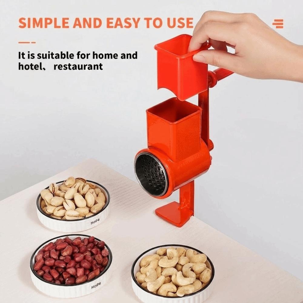 Table Clamp Manual Food Grinder Rustproof Blades Nut Chopper Grinder  Table Clamp