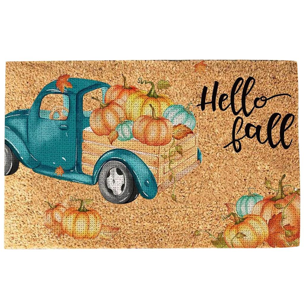 Thanksgiving Festival Decoration Front Door Carpet Indoor Outdoor - Mat