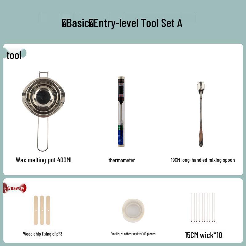Aroma-Kerzen-DIY-Set: Wachsschmelztiegel & Heizofen für selbstgemachte Kerzen
