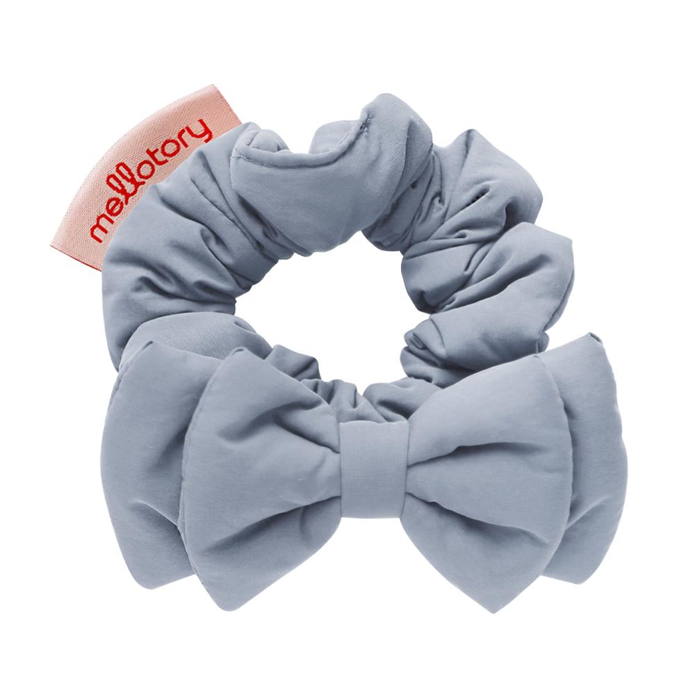 Mellotory Cushion Ribbon Hair Scrunchie (Sky Blue)