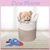 Cotton Rope Woven Laundry Basket With Handles For Home Organization And Dirty Clothes Storage